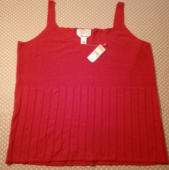 Talbots red top, made in Italy. New with tag. - Picture 1 of 2